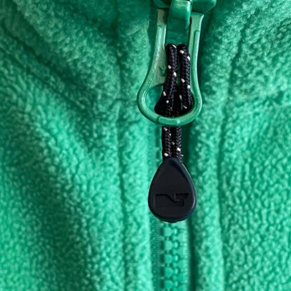 VINEYARD VINES Shep Vest Fleece Zip Front Sleeveless Green Blue Mens L - Picture 11 of 16
